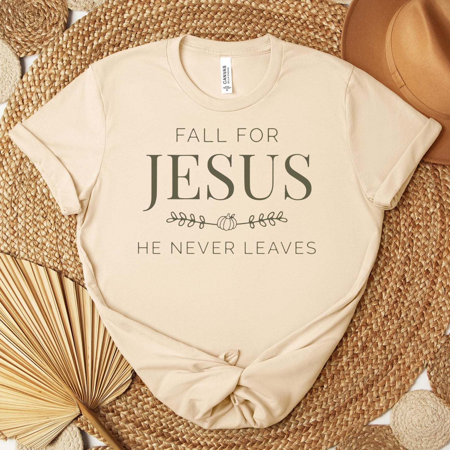 Fall For Jesus He Never Leaves 20 Premium T-shirt
