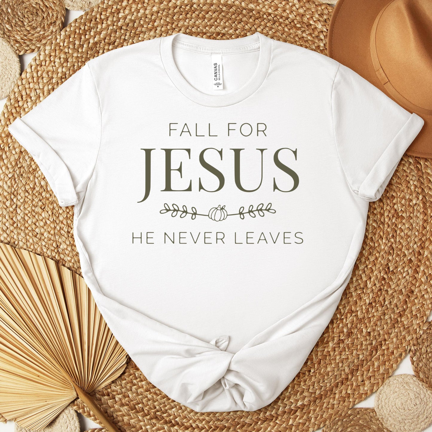 Fall For Jesus He Never Leaves 20 Premium T-shirt