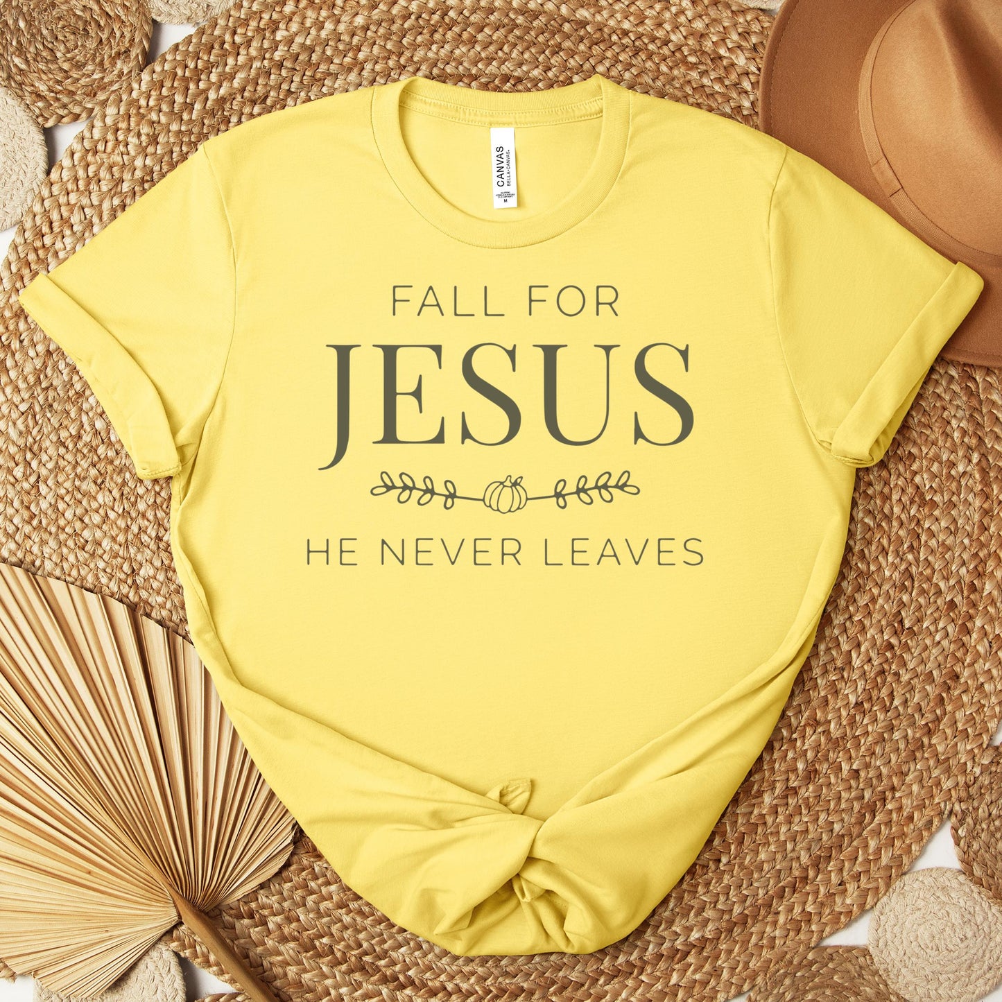 Fall For Jesus He Never Leaves 20 Premium T-shirt