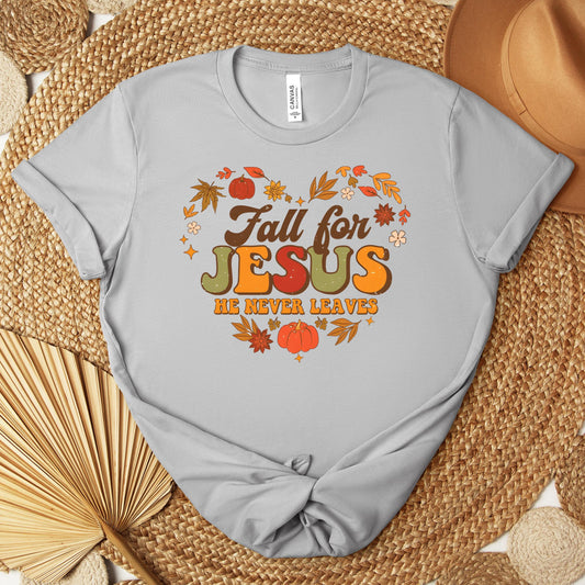 Fall For Jesus He Never Leaves 22 Premium T-shirt