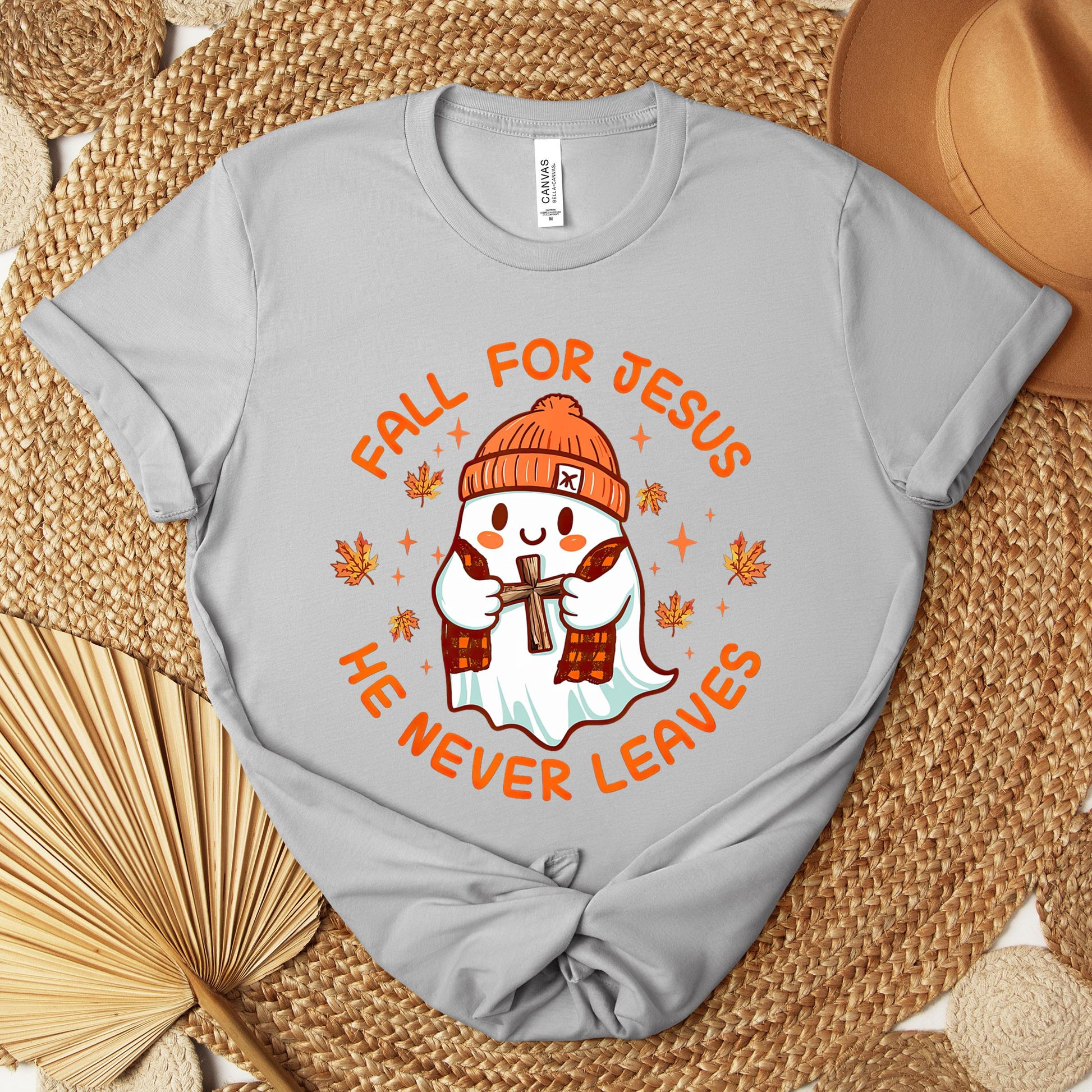 Fall For Jesus He Never Leaves 23 Premium T-shirt