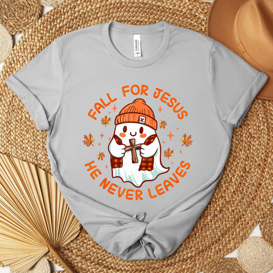 Fall For Jesus He Never Leaves 23 Premium T-shirt
