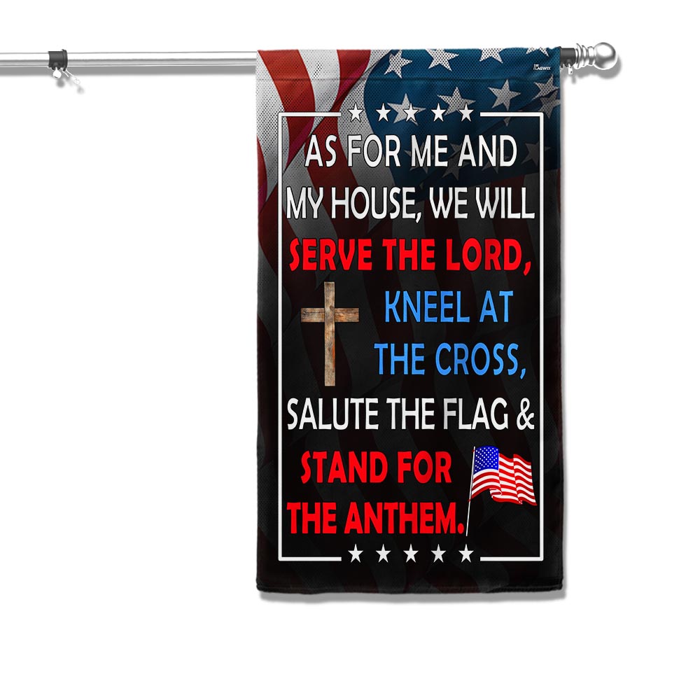 FLAGWIX Patriotic Flag As For Me And My House We Will Serve The Lord Flag