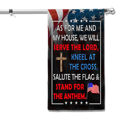 FLAGWIX Patriotic Flag As For Me And My House We Will Serve The Lord Flag