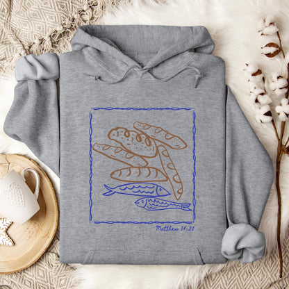 Fish And Loaves Matthew 14.20 Hoodie