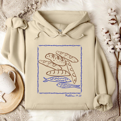 Fish And Loaves Matthew 14.20 Hoodie