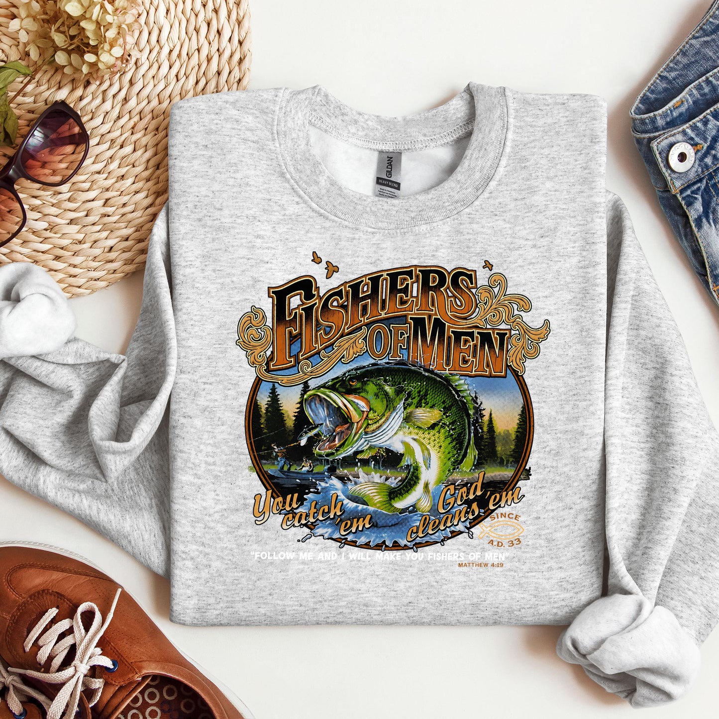 Fishers Of Men You Catch Em God Cleans Em Since A.D. 33 01