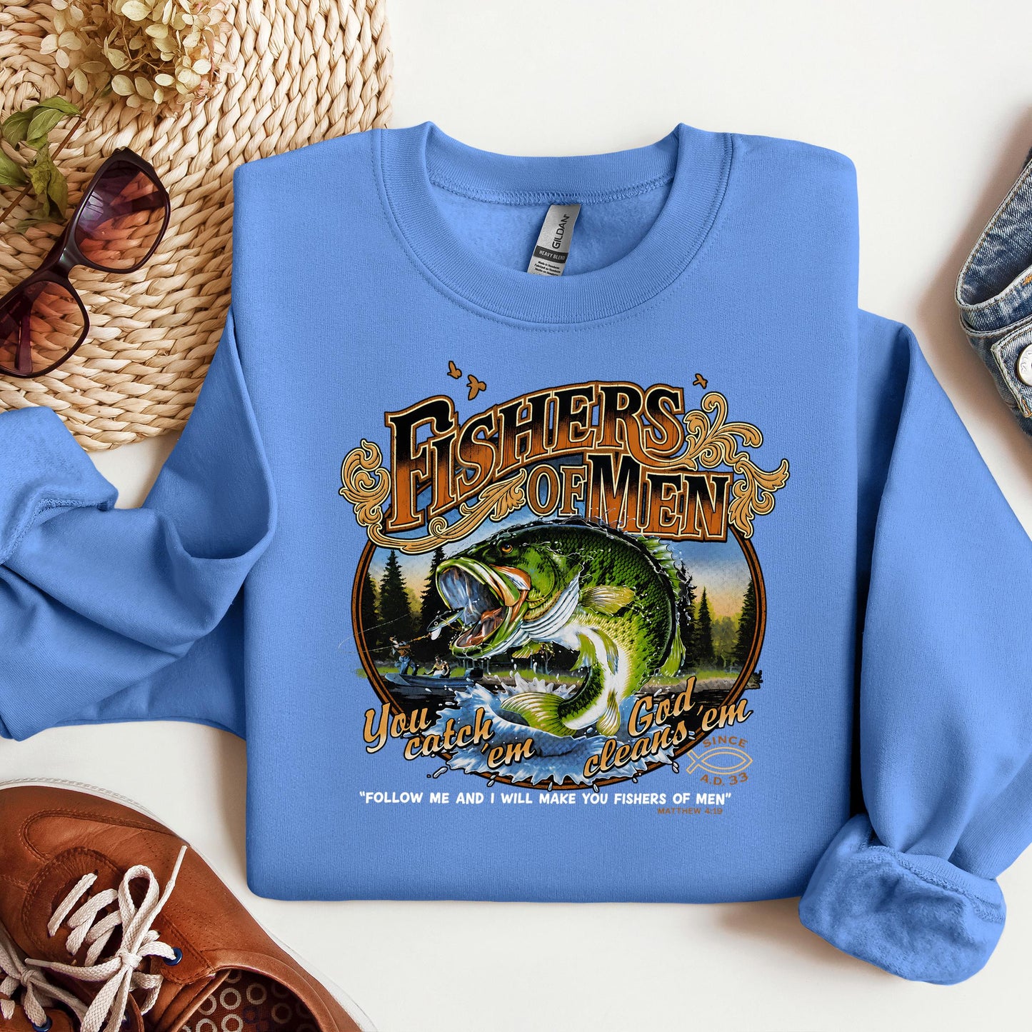 Fishers Of Men You Catch Em God Cleans Em Since A.D. 33 01