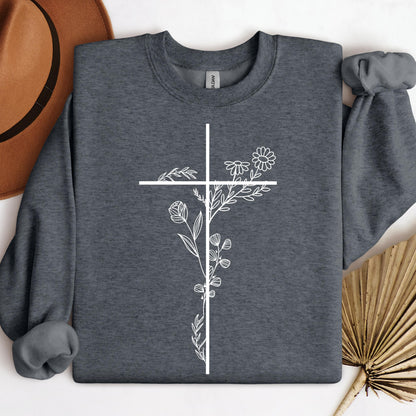Floral Cross 01