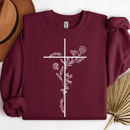 Floral Cross 01
