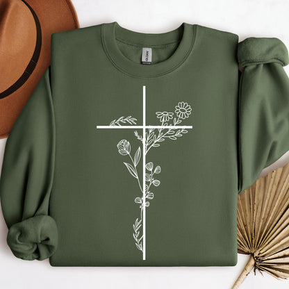 Floral Cross 01