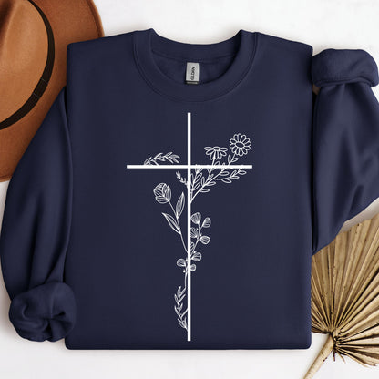 Floral Cross 01