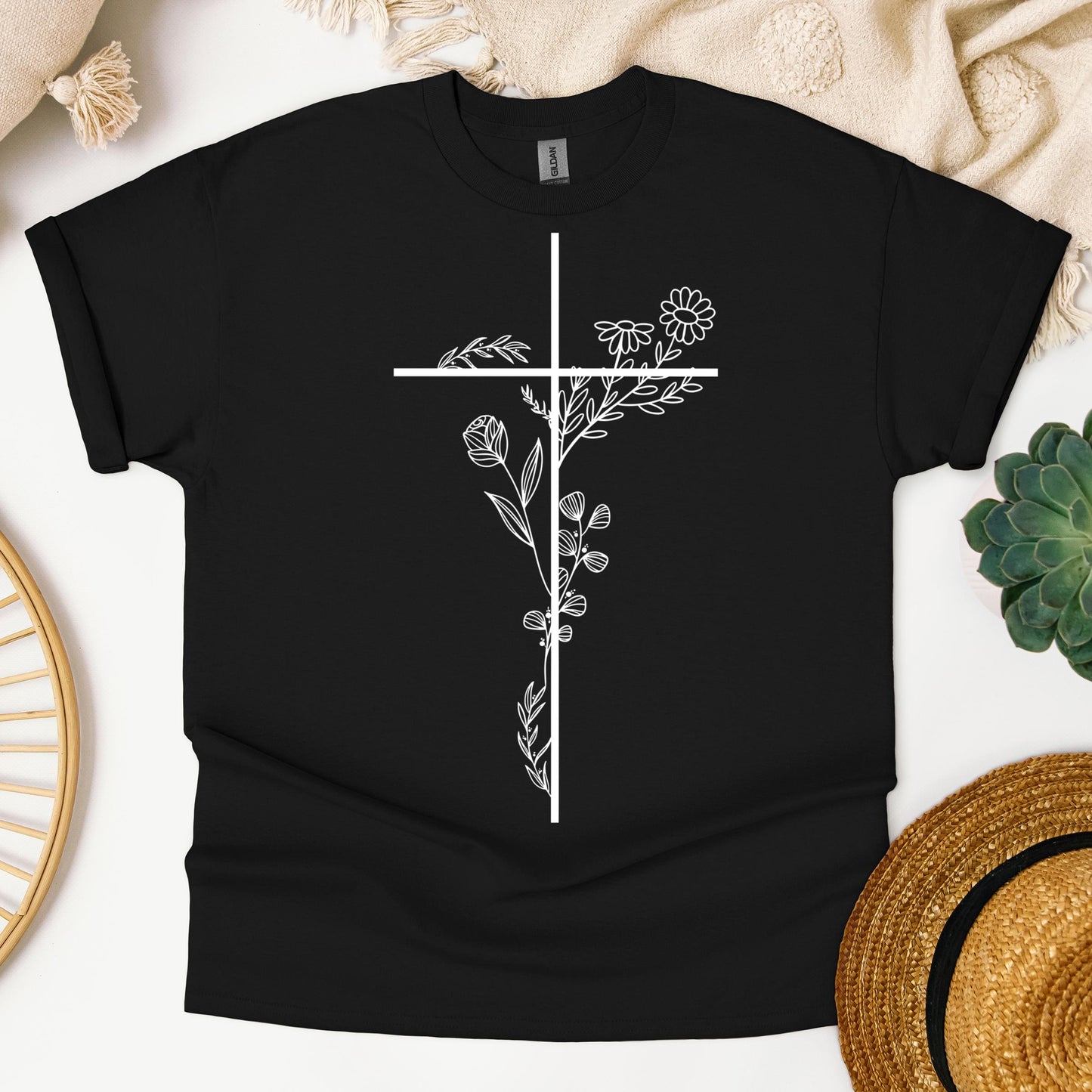 Floral Cross 01