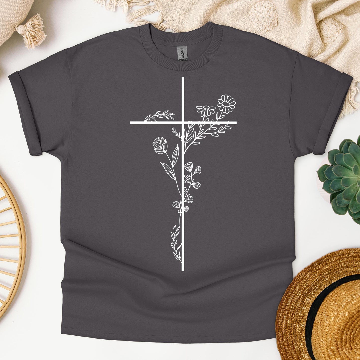 Floral Cross 01
