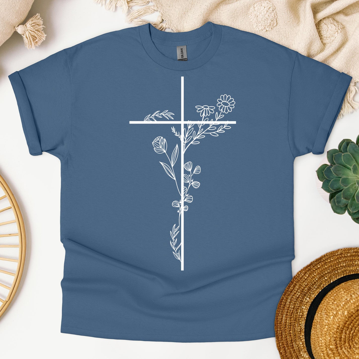 Floral Cross 01