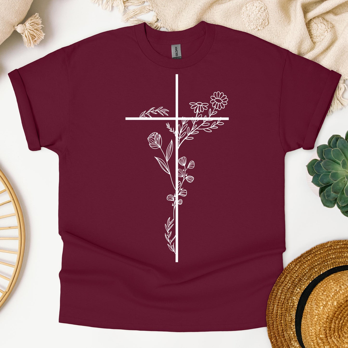 Floral Cross 01