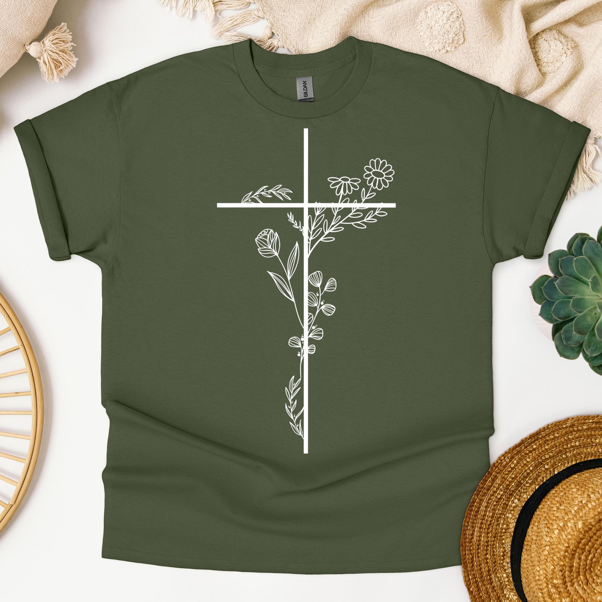 Floral Cross 01