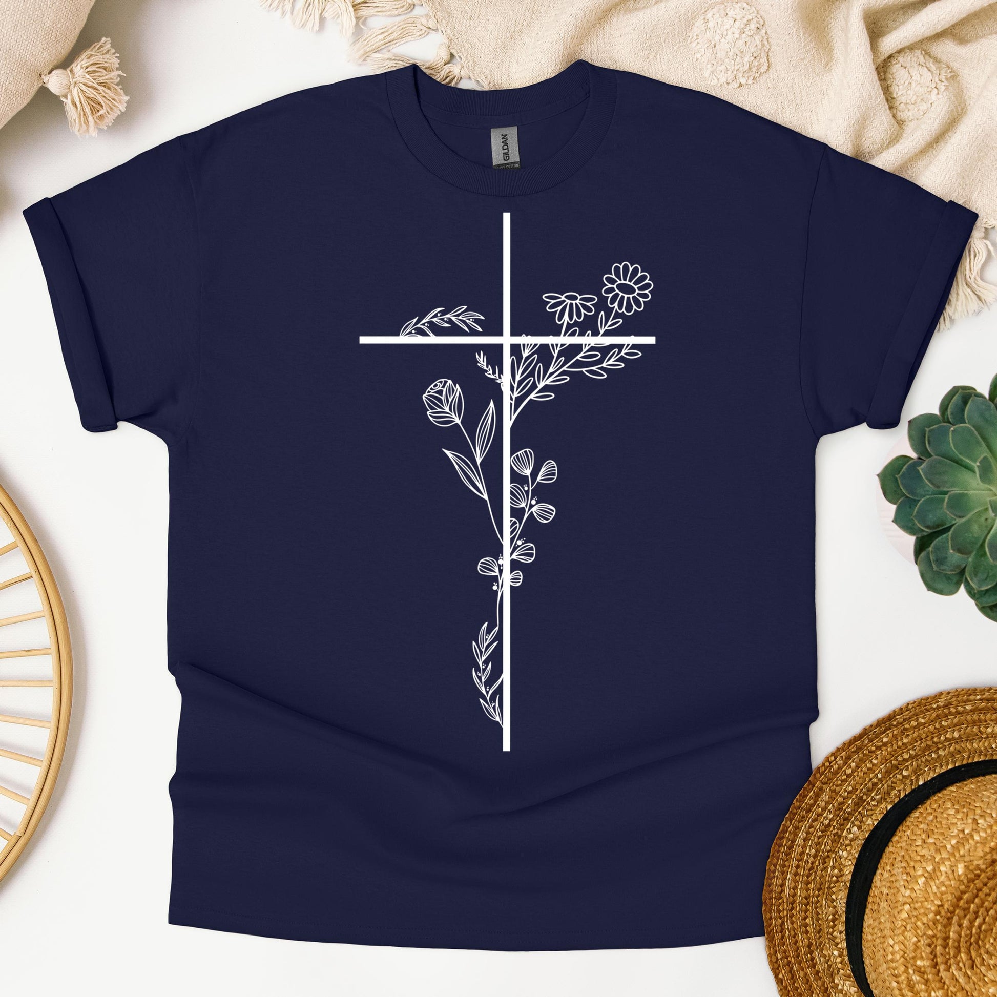 Floral Cross 01
