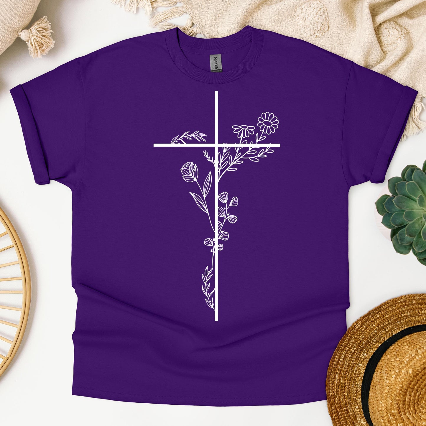 Floral Cross 01