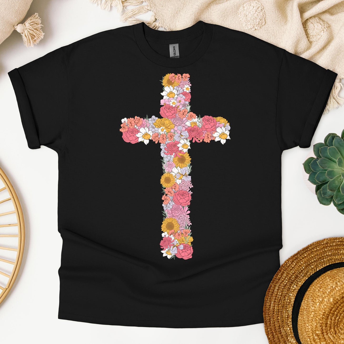 Floral Cross 02