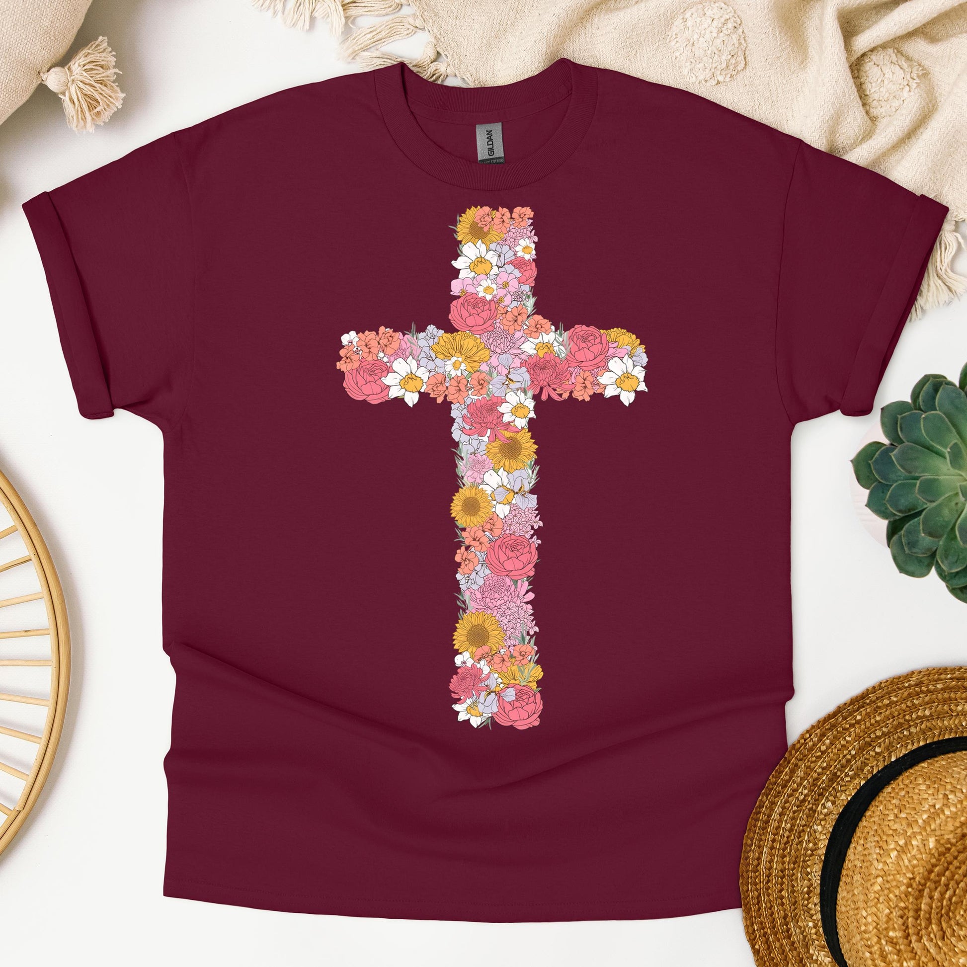 Floral Cross 02