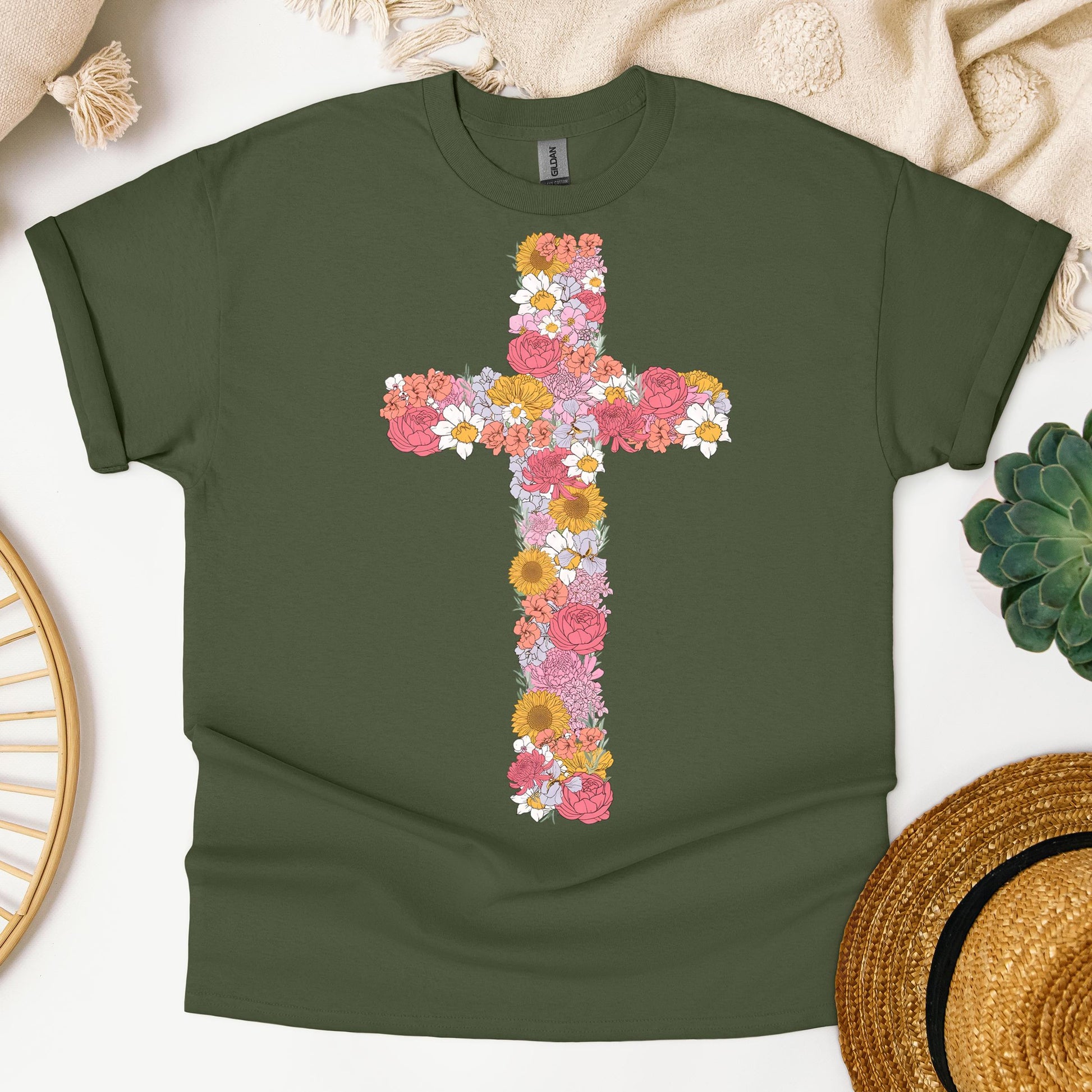 Floral Cross 02