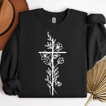 Floral Cross 03