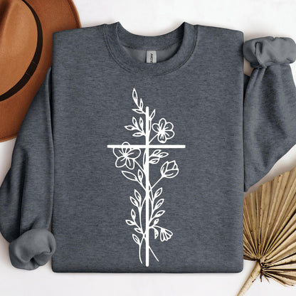Floral Cross 03