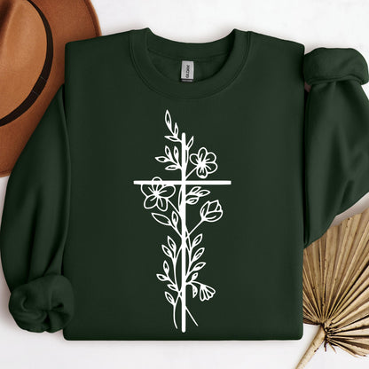 Floral Cross 03