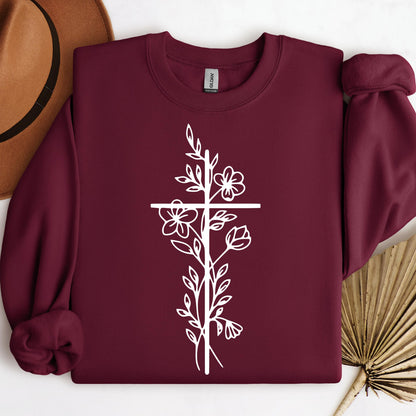 Floral Cross 03