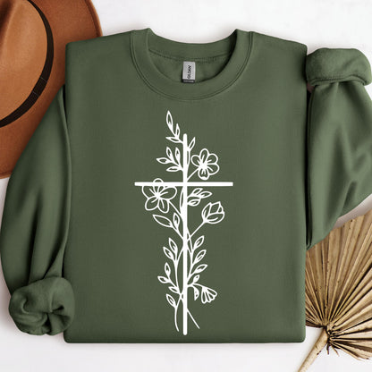 Floral Cross 03