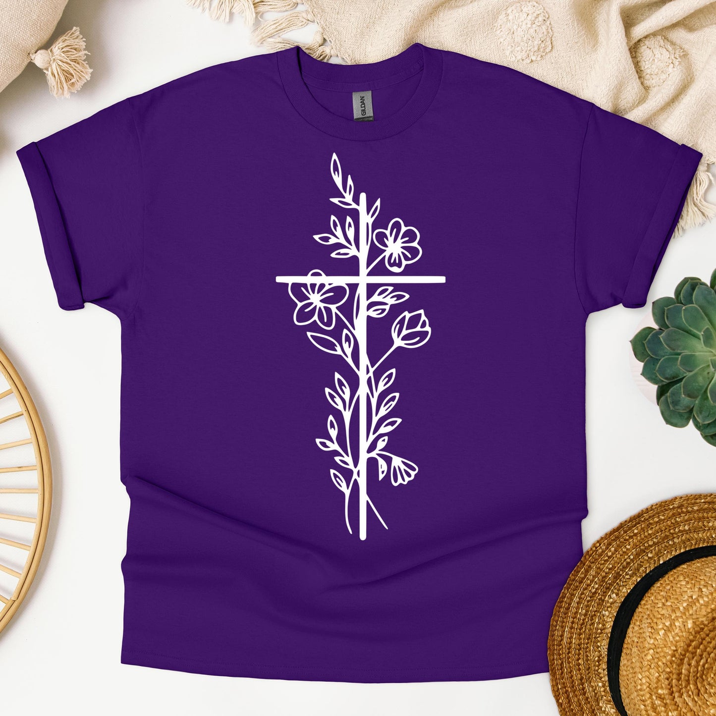 Floral Cross 03