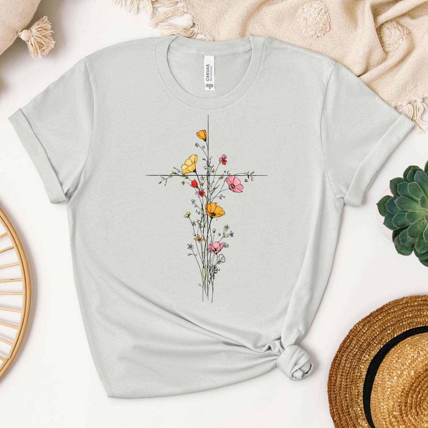 Floral Cross 04