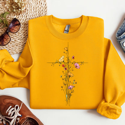 Floral Cross 04