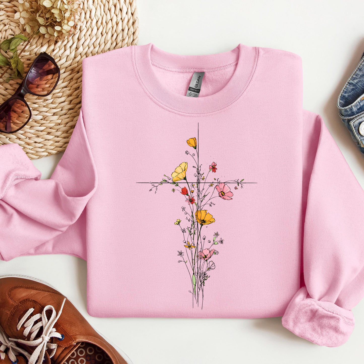 Floral Cross 04