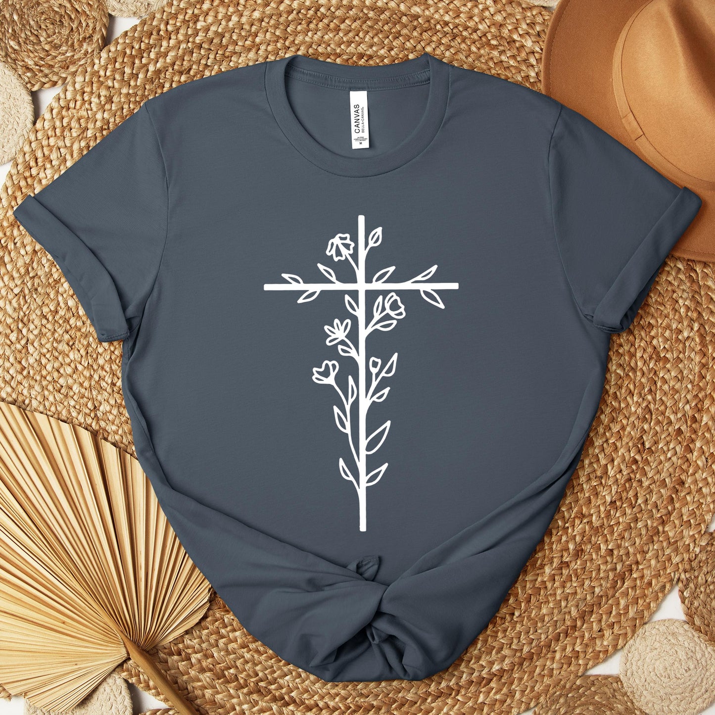 Floral Cross Premium T-shirt