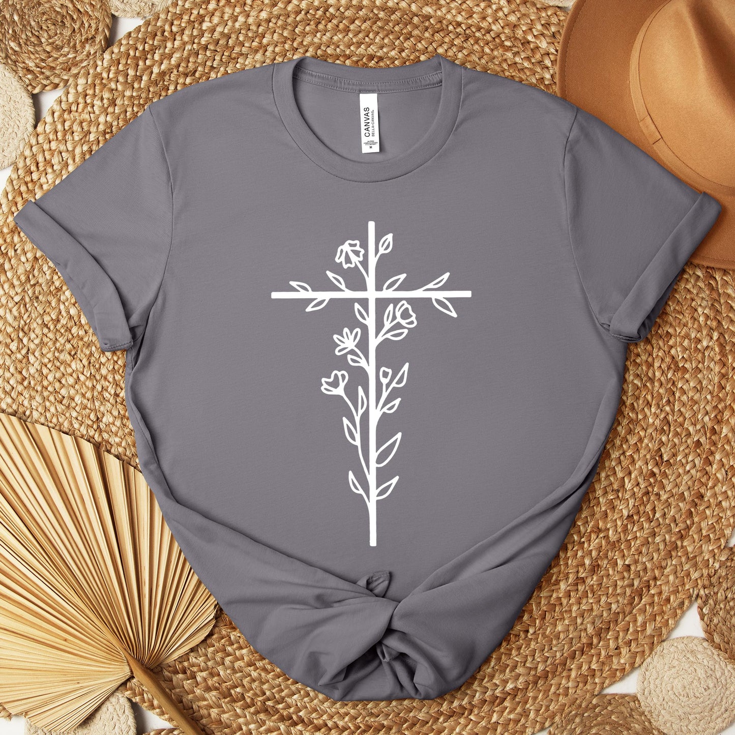 Floral Cross Premium T-shirt