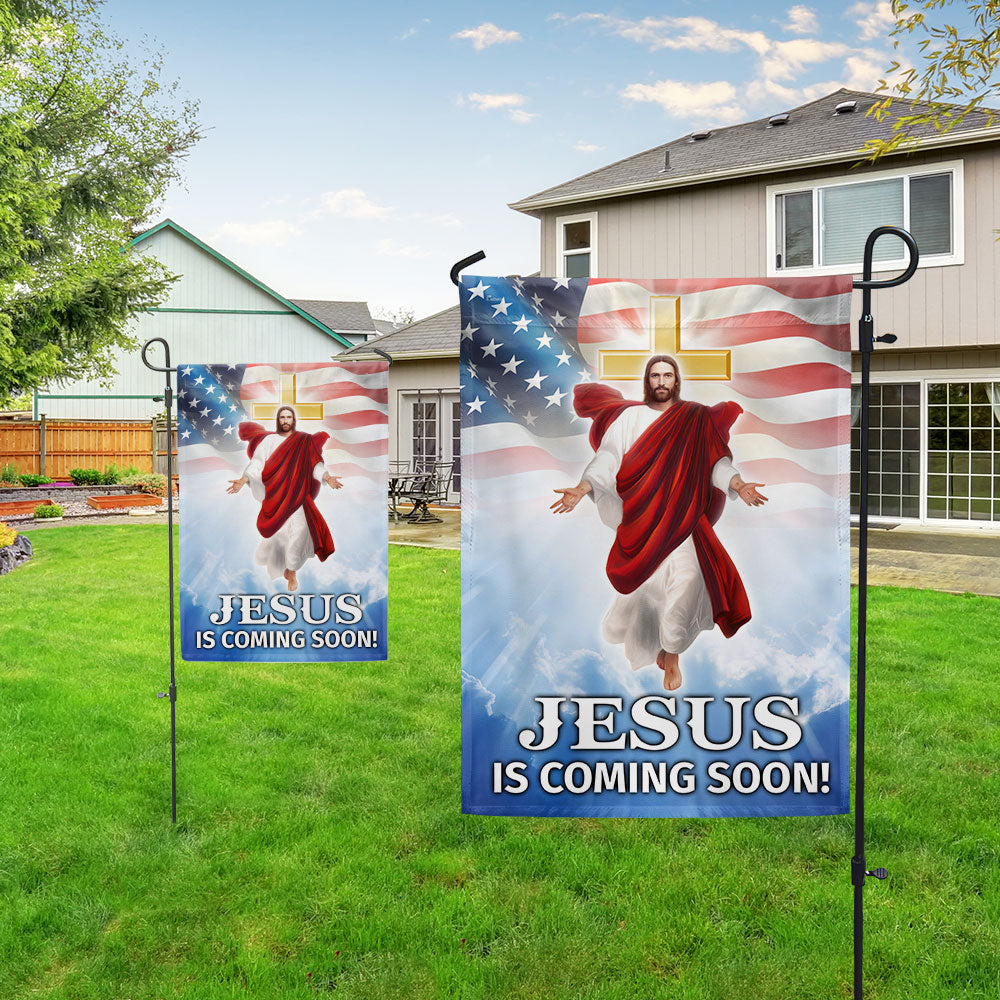 Jesus Is Coming Soon, Jesus Christ American Flag