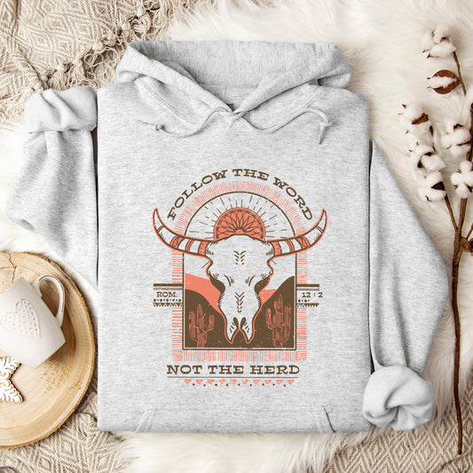 Follow The Word Not The Herd Rom 12.2 Hoodie