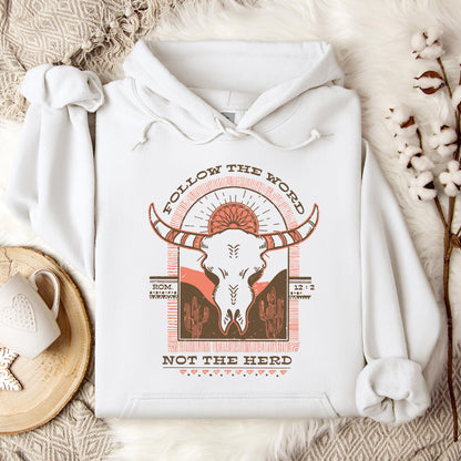Follow The Word Not The Herd Rom 12.2 Hoodie