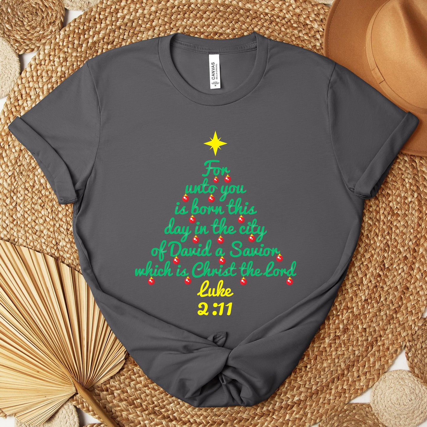 For Unto You Is Born This Day In The City Of David A Savior Which Is Christ The Lord Luke 2.11 Premium T-shirt