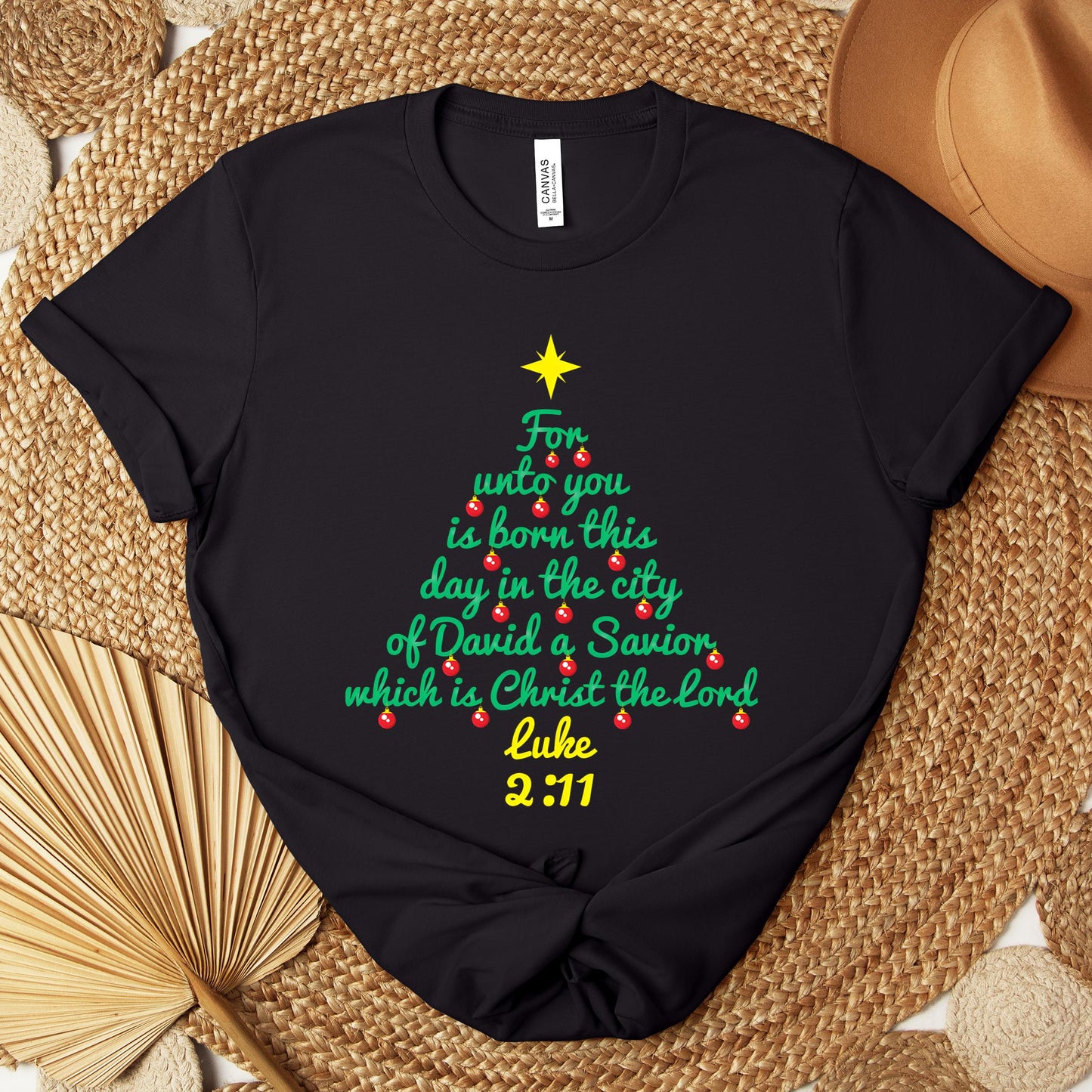 For Unto You Is Born This Day In The City Of David A Savior Which Is Christ The Lord Luke 2.11 Premium T-shirt