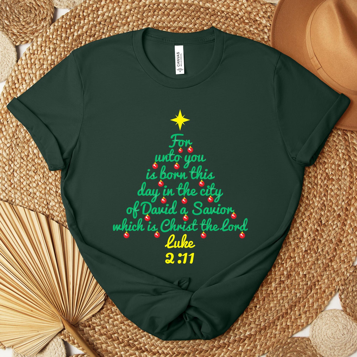 For Unto You Is Born This Day In The City Of David A Savior Which Is Christ The Lord Luke 2.11 Premium T-shirt