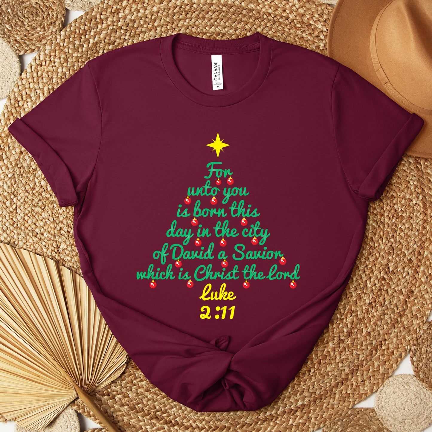 For Unto You Is Born This Day In The City Of David A Savior Which Is Christ The Lord Luke 2.11 Premium T-shirt