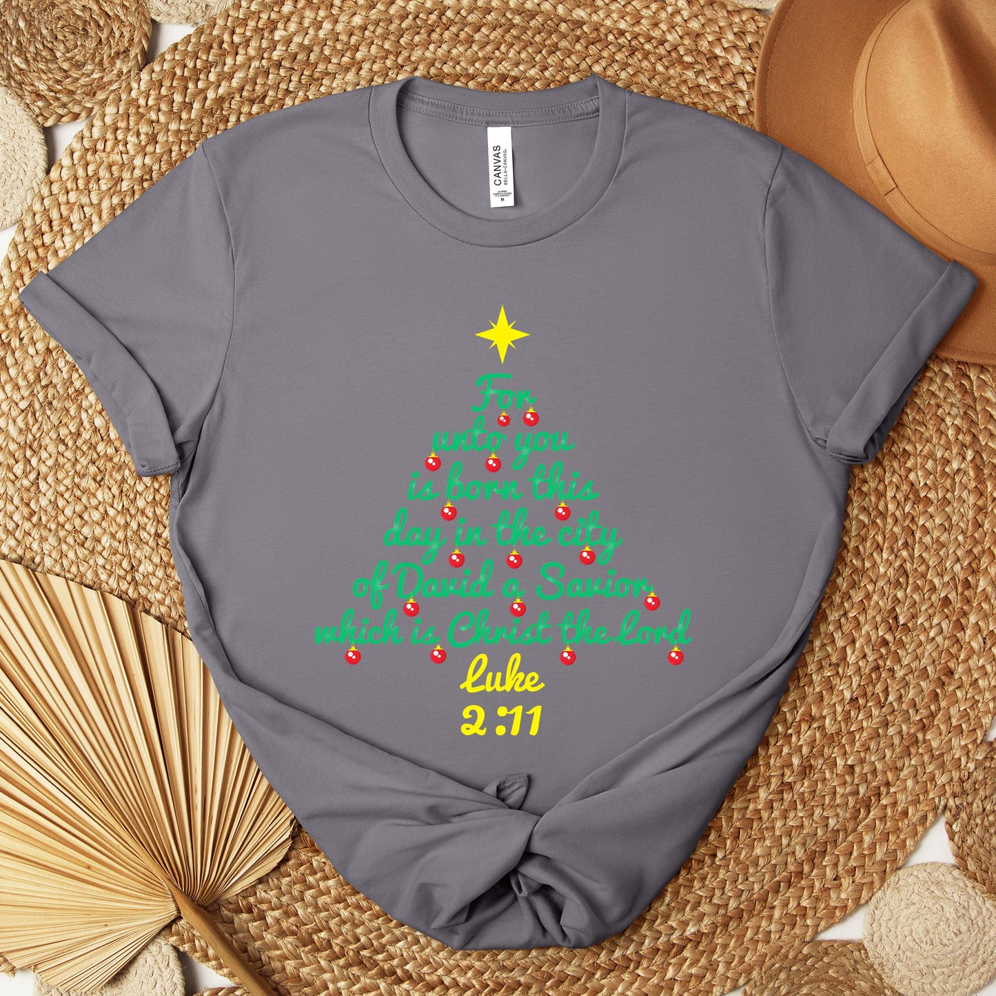 For Unto You Is Born This Day In The City Of David A Savior Which Is Christ The Lord Luke 2.11 Premium T-shirt