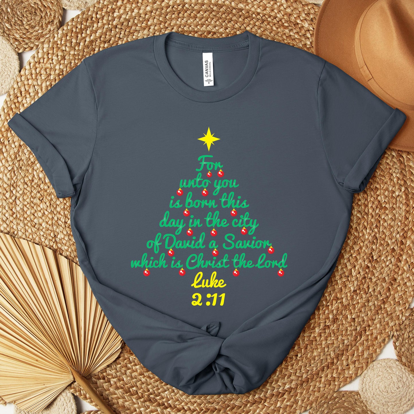 For Unto You Is Born This Day In The City Of David A Savior Which Is Christ The Lord Luke 2.11 Premium T-shirt