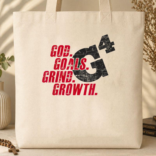 G4 God Goals Grind Growth 02 Tote Bag