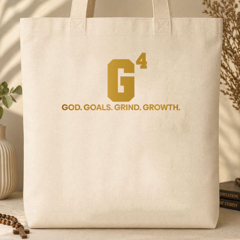 G4 God Goals Grind Growth 04 Tote Bag