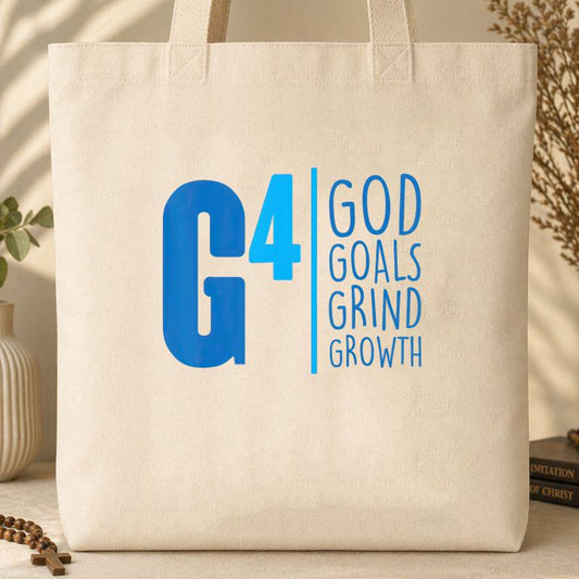 G4 God Goals Grind Growth 08 Tote Bag