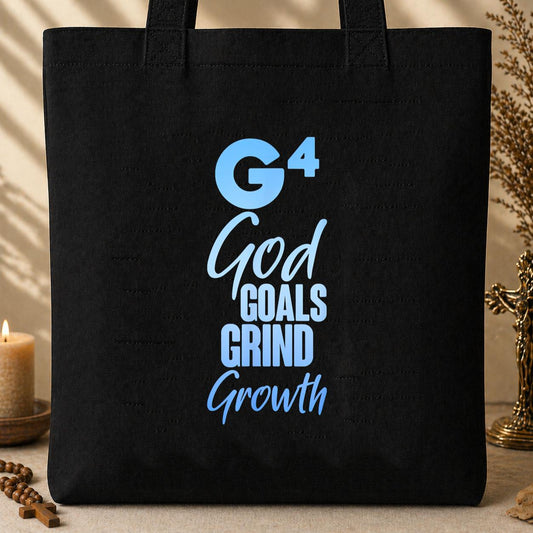 G4 God Goals Grind Growth 10 Tote Bag